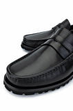 Tamer Tanca Erkek Hakiki Deri Siyah Analin Loafer Ayakkabı 1008 3382 ERK AYK SK24-25 SIYAH AKD