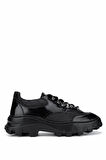 Tamer Tanca Erkek Hakiki Deri Siyah Sneakers & Spor Ayakkabı 698 1061-2 ERK AYK SK23/24 SYH ACMA/SYH BSK