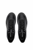 Tamer Tanca Erkek Hakiki Deri Siyah Sneakers & Spor Ayakkabı 04 3508 ERK AYK SK24-25 SIYAH