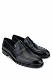 Tamer Tanca Erkek Hakiki Deri Siyah Floter Loafer Ayakkabı 1085 468 ERK ERK SK24-25 SIYAH FLTR