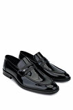 Tamer Tanca Erkek Hakiki Deri Siyah Rugan Loafer Ayakkabı 1085 120 ERK ERK SK24-25 SIYAH RGN