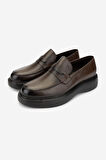 Valmenti Erkek Hakiki Deri Kahverengi Loafer Ayakkabı 722 9528 ERK AYK SK24-25 KAHVE
