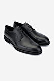 Valmenti Erkek Hakiki Deri Siyah Klasik Ayakkabı 722 21806 ERK AYK SK24-25 SIYAH