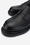 Valmenti Erkek Hakiki Deri Siyah Floter Loafer Ayakkabı 722 5233 ERK AYK SK24-25 SIYAH FLTR