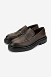 Valmenti Erkek Hakiki Deri Kahverengi Loafer Ayakkabı 722 5233 ERK AYK SK24-25 KAHVE FLTR