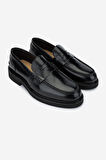 Valmenti Erkek Hakiki Deri Siyah Loafer Ayakkabı 994 442 ERK AYK K24-25 NERO