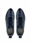 Tamer Tanca Erkek Hakiki Deri Lacivert Sneakers & Spor Ayakkabı 383 5960 ERK AYK SK24-25 LACI SLVR