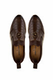 Tamer Tanca Erkek Hakiki Deri Kahverengi Sneakers & Spor Ayakkabı 383 6276 ERK AYK SK24-25 KAHVE SLVR