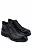 Tamer Tanca Erkek Hakiki Deri Siyah Floter Casual Bot 183 41351 ERK BOT SK24-25 SIYAH FLTR