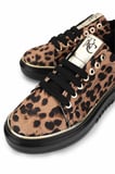 Tamer Tanca Kadın Vegan Leopar Sneakers & Spor Ayakkabı 817 08-2 BN AYK SK24-25 LEOPAR