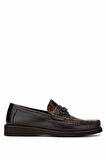 Tamer Tanca Erkek Hakiki Deri Kahverengi Loafer Ayakkabı 863 R02 ERK AYK SK24-25 KAHVE