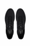 Tamer Tanca Erkek Hakiki Deri Siyah Nubuk Sneakers & Spor Ayakkabı 298 9169-F412 ERK AYK Y25 SIYAH NBK