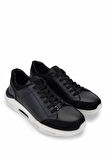 Tamer Tanca Erkek Hakiki Deri Siyah Sneakers & Spor Ayakkabı 298 2931-2526 ERK AYK Y25 SYH NBK/SYH DR