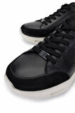 Tamer Tanca Erkek Hakiki Deri Siyah Sneakers & Spor Ayakkabı 298 2931-2526 ERK AYK Y25 SYH NBK/SYH DR