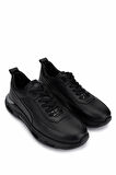 Tamer Tanca Erkek Hakiki Deri Siyah Sneakers & Spor Ayakkabı 298 2932-2526 ERK AYK Y25 SIYAH