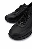 Tamer Tanca Erkek Hakiki Deri Siyah Sneakers & Spor Ayakkabı 298 2932-2526 ERK AYK Y25 SIYAH