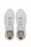 Tamer Tanca Erkek Hakiki Deri Kırık Beyaz Sneakers & Spor Ayakkabı 298 2932-2526 ERK AYK Y25 OFF WHITE