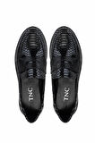 Tamer Tanca Vegan Siyah Loafer Ayakkabı 817 1001 BN AYK SK24-25 SYH YLN/YLN BSK