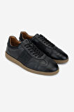 Valmenti Erkek Hakiki Deri Siyah Floter Sneakers & Spor Ayakkabı 1093 2267 ERK AYK SK24-25 SIYAH FLTR