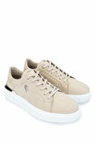Tamer Tanca Erkek Hakiki Deri Bej Sneakers & Spor Ayakkabı 352 22292 ERK AYK Y25 BEJ NBK