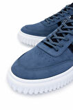 Tamer Tanca Erkek Hakiki Deri Mavi Sneakers & Spor Ayakkabı 352 22303 ERK AYK Y25 MAVI NBK