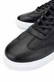 Tamer Tanca Erkek Hakiki Deri Siyah Floter Sneakers & Spor Ayakkabı 352 22350 ERK AYK Y25 SIYAH FLTR