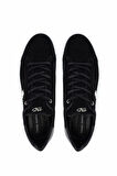 Tamer Tanca Erkek Hakiki Deri Siyah Süet Sneakers & Spor Ayakkabı 352 22351 ERK AYK Y25 SIYAH SUET