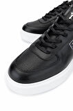 Tamer Tanca Erkek Hakiki Deri Siyah Sneakers & Spor Ayakkabı 352 22059 ERK AYK Y25 SYH DR/SYH SUET