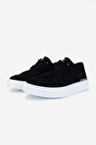 Valmenti Erkek Hakiki Deri Siyah Süet Sneakers & Spor Ayakkabı 352 22253 ERK AYK Y25 SIYAH SUET