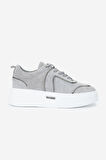 Valmenti Erkek Hakiki Deri Gri Sneakers & Spor Ayakkabı 352 22323 ERK AYK Y25 GRI SUET