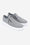 Valmenti Erkek Hakiki Deri Gri Nubuk Sneakers & Spor Ayakkabı 352 22243 ERK AYK Y25 GRI NBK