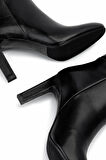 Tamer Tanca Kadın Hakiki Deri Siyah Deri Klasik Çizme 1096 6702 BN CZM SK24-25 SIYAH DR