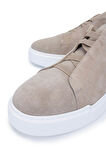 Tamer Tanca Erkek Hakiki Deri Bej Süet Sneakers & Spor Ayakkabı 352 23370 ERK AYK Y25 BEJ SUET
