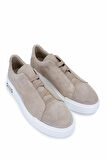 Tamer Tanca Erkek Hakiki Deri Bej Süet Sneakers & Spor Ayakkabı 352 23370 ERK AYK Y25 BEJ SUET