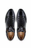 Tamer Tanca Kadın Hakiki Deri Siyah Rugan Sneakers & Spor Ayakkabı 923 1200 BN AYK Y25 SIYAH RGN