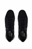 Tamer Tanca Erkek Hakiki Deri Siyah Nubuk Sneakers & Spor Ayakkabı 352 22292 ERK AYK Y25 SIYAH NBK