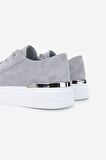 Valmenti Erkek Hakiki Deri Gri Sneakers & Spor Ayakkabı 352 22253 ERK AYK Y25 GRI SUET