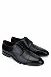 Tamer Tanca Erkek Hakiki Deri Siyah Klasik Ayakkabı 1016 6203 ERK AYK Y25 SIYAH