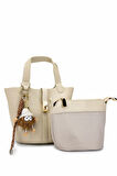 Tamer Tanca Kadın Vegan Bej Omuz Çanta 921 26956 BN CNT Y25 BEIGE