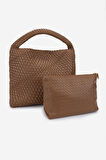 Valmenti Kadın Vegan Camel Omuz Çanta 921 26990 BN CNT Y25 CAMEL
