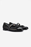 Valmenti Kadın Hakiki Deri Comfort Ayakkabı 611 H10037-386 BN AYK Y25 BLACK / BLACK
