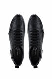 Tamer Tanca Erkek Hakiki Deri Siyah Sneakers & Spor Ayakkabı 1093 1231 ERK AYK Y25 SIYAH