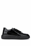 Tamer Tanca Erkek Hakiki Deri Siyah Rugan Sneakers & Spor Ayakkabı 1093 2620 ERK AYK Y25 SIYAH RGN