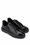 Tamer Tanca Erkek Hakiki Deri Siyah Rugan Sneakers & Spor Ayakkabı 1093 2620 ERK AYK Y25 SIYAH RGN