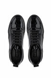 Tamer Tanca Erkek Hakiki Deri Siyah Rugan Sneakers & Spor Ayakkabı 1093 2620 ERK AYK Y25 SIYAH RGN