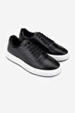 Valmenti Erkek Hakiki Deri Siyah Sneakers & Spor Ayakkabı 1093 2276 ERK AYK Y25 SIYAH