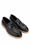 Tamer Tanca Erkek Hakiki Deri Siyah Loafer Ayakkabı 537 3666 ERK AYK Y25 SIYAH DR/ACMA