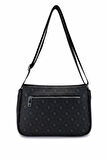 Tamer Tanca Kadın Vegan Siyah Desen Omuz Çanta 743 2323 BN CANTA SK24-25 SIYAH GFRJ
