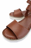 Tamer Tanca Kadın Hakiki Deri Taba Comfort Sandalet 1107 108 BN SNDLT Y25 K.TABA DR