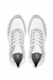 Tamer Tanca Kadın Vegan Beyaz Sneakers & Spor Ayakkabı 936 81185 BN AYK Y25 BYZ KROKO/LAME